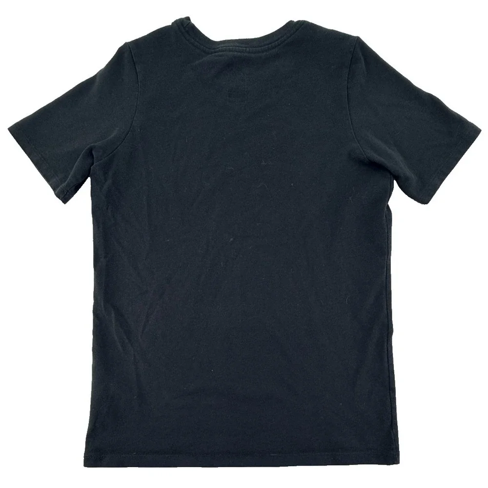 Nike Dri‎ Fit T Shirt Youth M Black Swoosh Made Graphic Athletic Tee